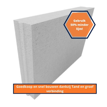 Aerated Concrete Block G4/550 600x400x100mm Tongue and Groove 