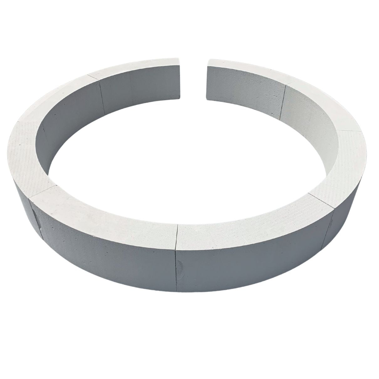 Ronde-Bloembak-Plantenbak-Maken-Cellenbetonblokken-Ronde-Wand-Muur-45-Graden-Radius-45graden-100mm-10cm